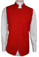 Menz Solid Clergy Vest in Red (MCV-3)