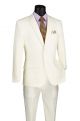Vinci Budget Two-Piece Single-Breasted Slim Fit Suit in Ivory (S-2PPI)