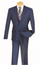 Vinci Two-Piece Pick-Stitch Slim Fit Single-Breasted Suit in Blue (S2MS-1N)