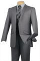 Vinci Slim Fit Pin-Stripe Single-Breasted Suit In Gray (S2RS-5G)
