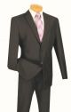 Lucci Two-Button Single-Breasted Men's Suit in Black (2PP-B)
