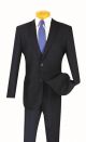Vinci Budget Two-Piece Single-Breasted Slim Fit Suit in Navy (S-2PPN)