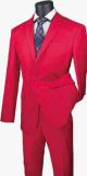 Vinci Slim Fit Single-Breasted Two-Button Suit In Red (SC900-12C)