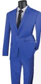 Vinci Slim Fit Single-Breasted Two-Button Suit In Royal (SC900-12R)