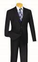 Vinci Three-Piece Slim Fit Single Breasted Suit In Navy (SV2900N)