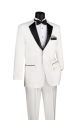 Vinci Two-Piece Fancy Lapel Tuxedo in White (T-2FFW)