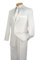 Vinci Classic Two Button Single Breasted Tuxedo in White (T-2PPW)