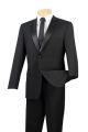 Vinci Two-Piece Wool Feel Tuxedo in Black (T-900B)