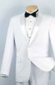Vinci Two-Piece Wool Feel Tuxedo in White (T-900W)