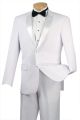 Vinci Two-Piece Slim Fit Tuxedo in White (T-SC900W)