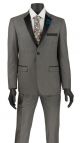 Vinci Two-Piece Ultra Slim-Fit Tuxedo in Gray (T-US900-G)