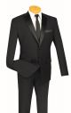Vinci Two-Piece Slim-Fit Single Breasted Tuxedo in Black (T-SLPP-B)