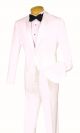 Vinci Two-Piece Slim-Fit Single Breasted Tuxedo in White (T-SLPP-W)