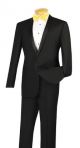 Vinci Two-Piece Slim Fit Shawl Collar Tuxedo in Black (T-SSB)