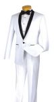 Vinci Two-Piece Slim Fit Shawl Collar Tuxedo in White (T-SSW)