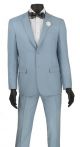 Vinci Two-Piece Ultra Slim Cut Single-Breasted Suit In Pale Blue (US900-2P)
