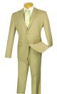 Vinci Two-Piece Ultra Slim Cut Single-Breasted Suit In Beige (US900-1T)