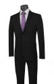 Vinci Two-Piece Ultra Slim Stretch-Fit Suit In Black (USDX-1B)