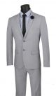 Vinci Two-Piece Ultra Slim Stretch-Fit Suit In Gray (USDX-1G)