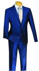 Vinci Two-Piece Ultra Slim Cut Single-Breasted Suit In Blue (USNY-1B)