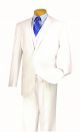 Vinci Three-Piece Single Breasted Two Button Suit in White (V2TR-W)