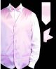 Daniel Ellissa Solid Satin Vest Set in Pink (VS801-11)