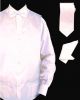Daniel Ellissa Solid Satin Vest Set in White (VS801-18)