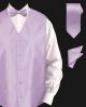 Daniel Ellissa Twill Textured Vest Set in Lilac (VS802-2)