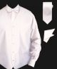 Daniel Ellissa Twill Textured Vest Set in White (VS802-7)
