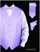 Daniel Ellissa Chessboard Textured Vest Set in Lavender (VS803-3)