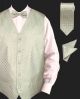 Daniel Ellissa Chessboard Textured Vest Set in Olive (VS803-5)