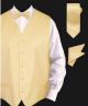 Daniel Ellissa Chessboard Textured Vest Set in Soft Butter (VS803-6)