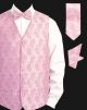 Daniel Ellissa Paisley JQD Pattern Vest Set in Pink (VS807-4)