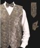 Daniel Ellissa Pattern Vest Set in Gold (VS809-1)