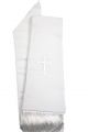 Menz Clergy Stole in White/White (MCS10)