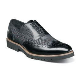 stacy adams baxley black wingtip oxfords