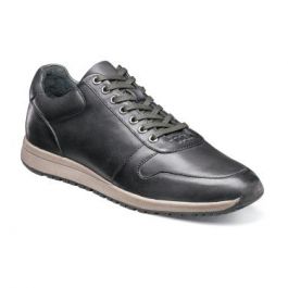 Stacy Adams New AXEL Moc Toe Lace Gray Leather Men's Sneaker 53434-020 